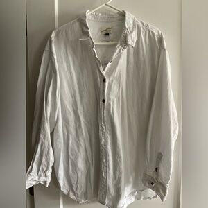 White Button-down Top